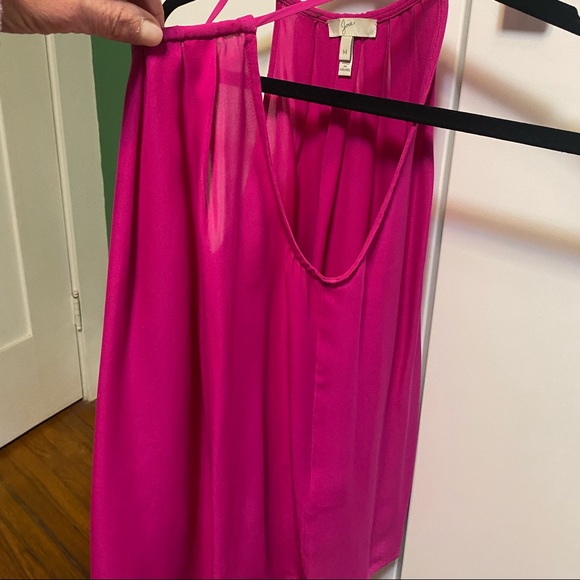Magenta Pink Joie Spaghetti Strap Flowy & Sexy Silk Camisole - Picture 10 of 12